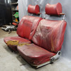 Damaged 1969-1974 BMW E3 2500 2800 3.0S Sedan Front Seat Pair Red OEM
