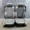 2000-2006 BMW E46 3-Series Convertible Front Sport Seat Pair Grey Leather OEM