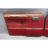 1972-1976 BMW E3 3.0 Sedan Front Door Card Trim Panel Pair Red OEM