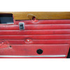 69-74 BMW E3 3.0 Sedan Rear Interior Door Card Trim Panel Pair Red OEM