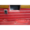 69-74 BMW E3 3.0 Sedan Rear Interior Door Card Trim Panel Pair Red OEM
