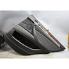 2009-2013 BMW E70 X5 SAV Rear Interior Door Panel Trim Pair Black Leather OEM