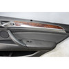 2009-2013 BMW E70 X5 SAV Rear Interior Door Panel Trim Pair Black Leather OEM