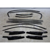 2011-2016 BMW F10 5-Series Shadow Line Exterior Door Trim Molding Set Black OEM
