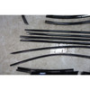 2011-2016 BMW F10 5-Series Shadow Line Exterior Door Trim Molding Set Black OEM