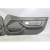96-02 BMW Z3 Roadster Front Interior Door Panel Trim Skin Pair Black Leather OEM