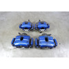 01-06 BMW E46 M3 Factory Brake Caliper Set Front Rear Blue Painted OEM