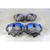 01-06 BMW E46 M3 Factory Brake Caliper Set Front Rear Blue Painted OEM