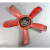 Damaged 1969-1974 BMW E3 Sedan E9 Coupe 5-Blade Engine Cooling Fan Red M30 OEM