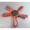 Damaged 1969-1974 BMW E3 Sedan E9 Coupe 5-Blade Engine Cooling Fan Red M30 OEM