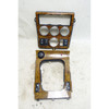 Damaged BMW Z3 Console Wood Trim Light Maple Set Chrome Rings 1999-2002 OEM