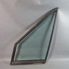 87-93 BMW E30 Front Left Door Quarter Window Glass w/ Rubber Seal OEM