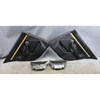 Damaged 97-03 BMW E39 5-Series Rear Door Panel Trim Pair Black Leather Shade OEM