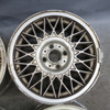 84-91 BMW E30 3-Series 15" Style 5 BBS Basket-Weave Alloy Wheel Rim Set OEM