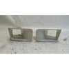 1989-1993 BMW E30 3-Series Facelift Front Bumper Air Duct Trim Pair White OEM