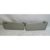 1991-1995 BMW E34 Factory Sun Visor Pair Parchment Beige Vinyl OEM
