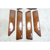 BMW E34 Sedan Interior High Gloss Bubinga Wood Trim Set Doors Dash OEM 1991-1995