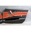 2008 BMW E90 M3 Sedan Front Interior Door Panel Pair Fox Red Leather OEM