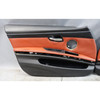 2008 BMW E90 M3 Sedan Front Interior Door Panel Pair Fox Red Leather OEM