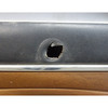 Damaged 67-74 BMW 2002 Coupe Rear Interior Lateral Trim Panel Black Brown Vinyl