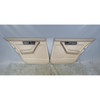 91-94 BMW E34 5-Series Sedan Rear Interior Door Panel Trim Skin Pair Beige OEM