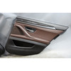 2014-2016 BMW F10 5-Series Rear Interior Door Panel Trim Pair Mocha Leather OEM