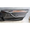 09-13 BMW E70 X5 Front Interior Door Card Trim Panel Pair Black Leather OEM