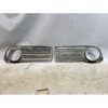 Damaged 1974-1976 BMW E10 114 2002 Coupe Headlight Grille Pair Black OEM