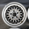 1988-1995 BMW E34 E24 E32 Genuine 15x7 Style 5 Basketweave Wheels Set of 4 OEM
