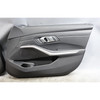 19-25 BMW G20 3-Series Front Interior Door Panel Card Trim Pair Black Leather OE