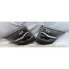 19-25 BMW G20 3-Series Rear Interior Door Panel Card Trim Pair Black Leather OEM