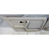 88-91 BMW E30 Sedan Front Interior Door Panel Pair Grey Silver Vinyl OEM
