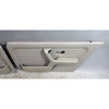 88-91 BMW E30 Sedan Front Interior Door Panel Pair Grey Silver Vinyl OEM