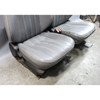 1986-1991 BMW E30 Sedan Basic Front Seat Pair Grey Silver Leather OEM