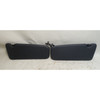 BMW E30 Sun Visor Pair Anthracite Black Vinyl w Vanity Mirror 1984-1993 OEM
