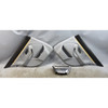 Damaged BMW E39 5-Series Rear Door Card Panel Pair Grey Leather OEM 1997-2003 