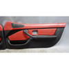 96-02 BMW Z3 Roadster Interior Door Card Panel Pair Tanin Red Full Leather OEM