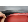 BMW Z3 Right Dashboard Trim Panel Red Leather OEM 1996-2002 *Damaged*