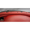 BMW Z3 Left Dash Instrument Cluster Trim Red Leather OEM 1996-2002 *Damaged*