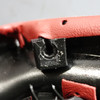 BMW Z3 Left Dash Instrument Cluster Trim Red Leather OEM 1996-2002 *Damaged*