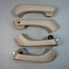91-95 BMW E34 5-Series Door Panel Grab Handle Trim Set Beige Pergament OEM