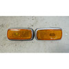 BMW 2002 114 E10 NK Front Fender Side Marker Reflector Pair Amber OEM 1968-1976