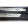 2011-2016 Porsche Panamera 4 970 Front Door Sill Trim Cover Pair Black OEM