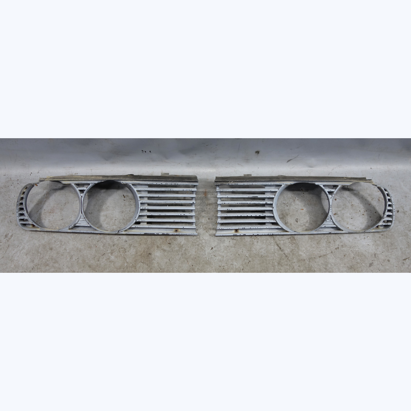 1984-1993 BMW E30 3-Series Factory Front Headlight Grille Trim Set