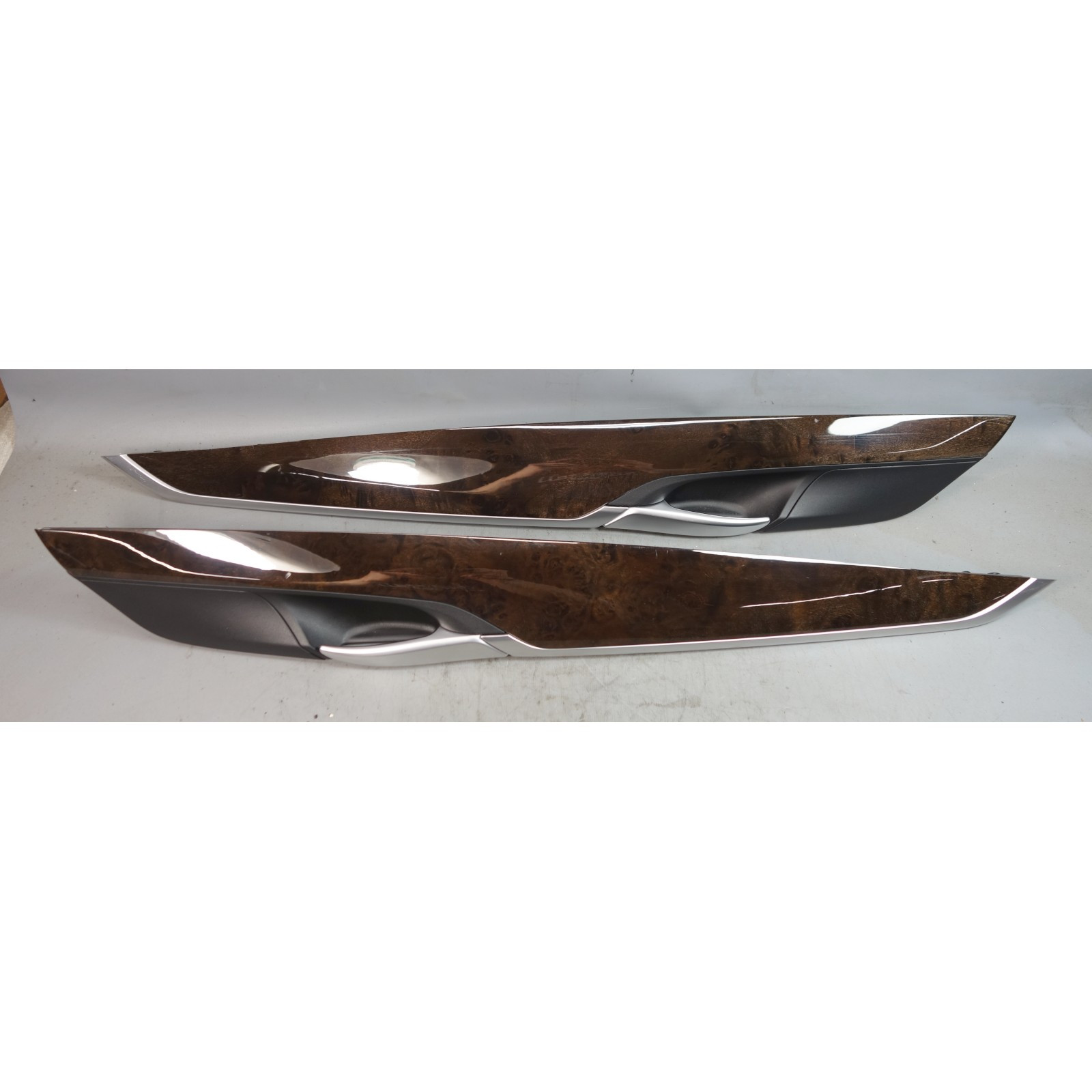 梅015ページ 14-19 BMW F15 X5 F16 X6 Interior Door Wood Trim Pair Left Right