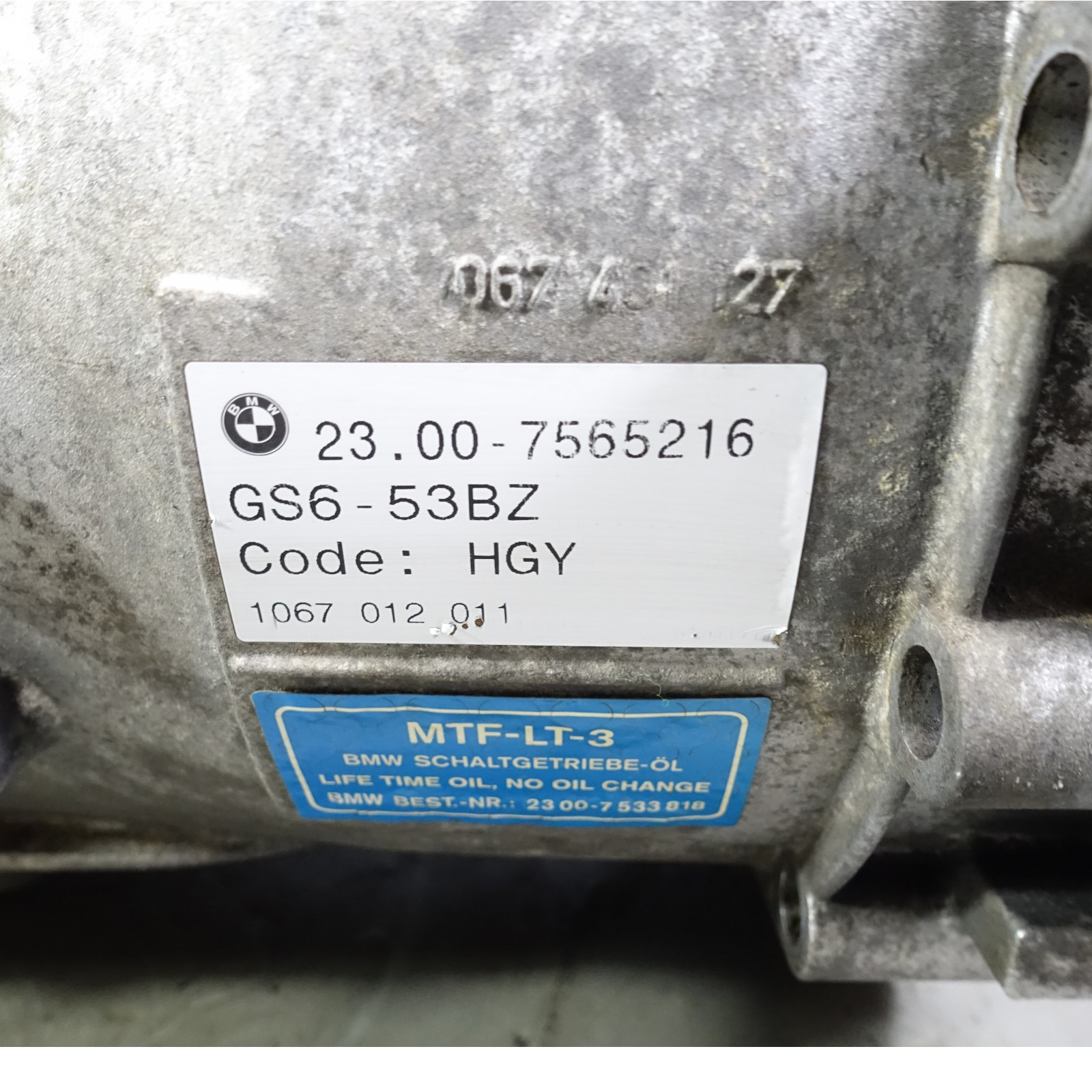 BMW N54 335xi 535xi AWD GS6X53DZ 6-Speed Manual Transmission