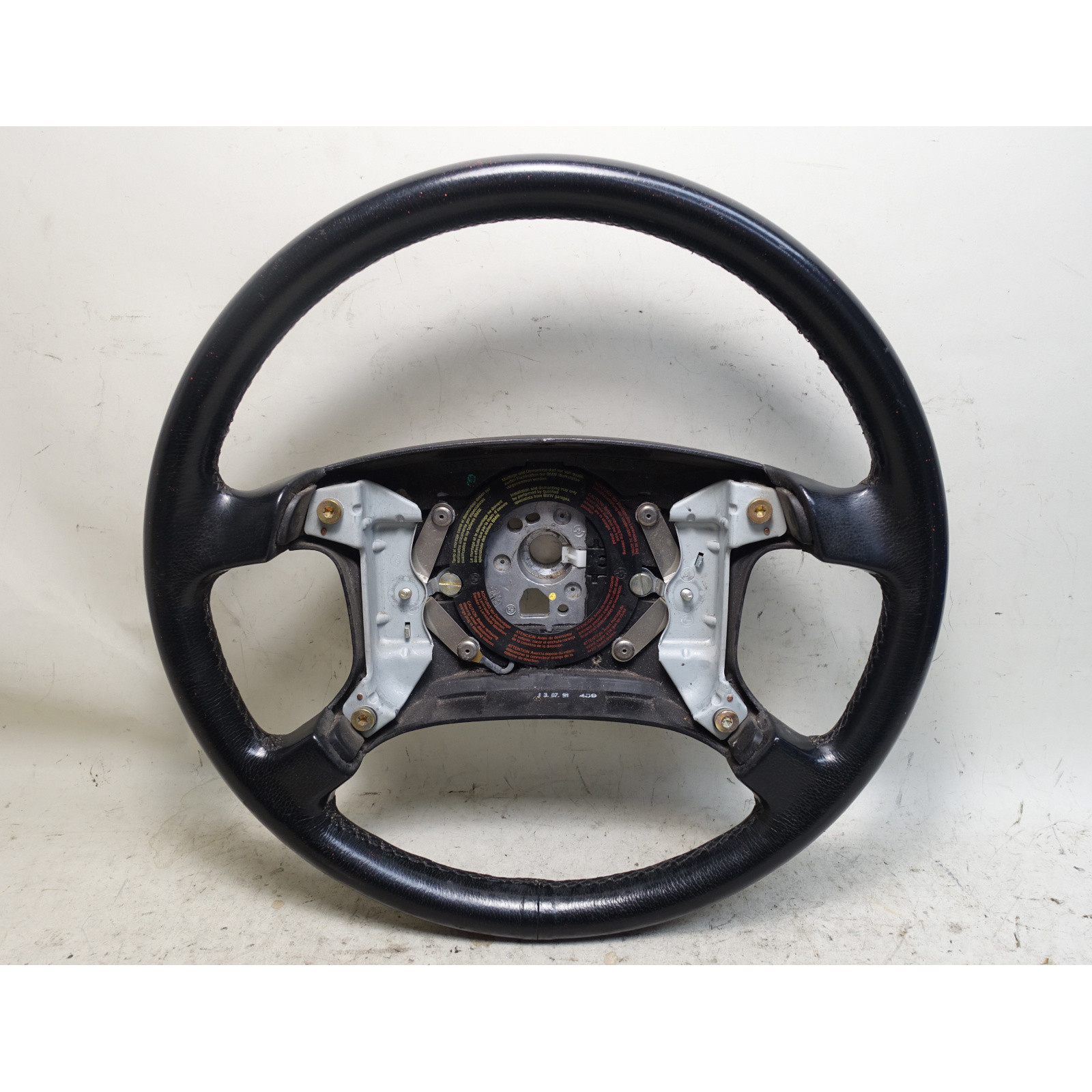  E34 純正 ステアリング ハンドル 本体 BMW E32 E34 5-Series Black Leather Steering Wheel Type OEM 1990