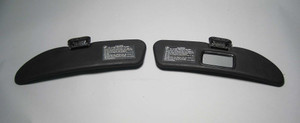 1996-1997 BMW Z3 Roadster 1.9 2.8 Sun Visor Pair Set Black Left Right USED OEM