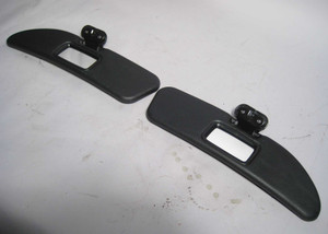 1997-2002 BMW Z3 Roadster Black Vinyl Sun Visor Pair Left Right OEM