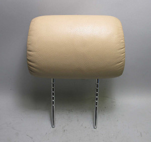 BMW E39 5-Series E38 Front Basic Seat Headrest Beige Leather 1995-2003 USED OEM
